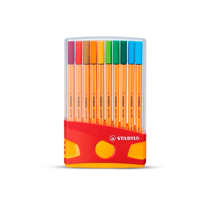 Caneta Fineliner - Stabilo - Point88 Estojo c/ 20 Cores