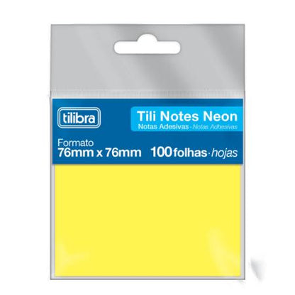 Bloco Adesivo - Tilibra - Tili Notes Neon 76mm x 76mm 100 Folhas