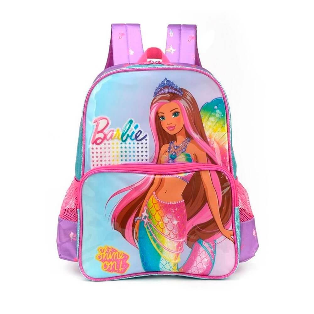 Mochila - Luxcel - Barbie Sereia Glitter Azul