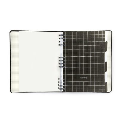 Caderno Organizador - Cícero - Duo Kraft Pautado & Pontado 17x24 Linha e Ponto