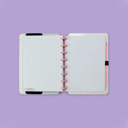 Caderno A5 - Caderno Inteligente - Pink Marble Dream 80 Folhas 90g/m²