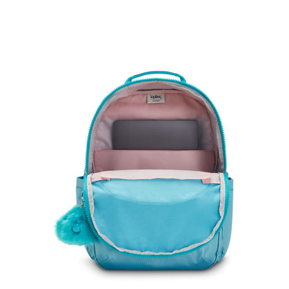 Mochila - Kipling - Seoul Naturl Aqua Met (Azul)