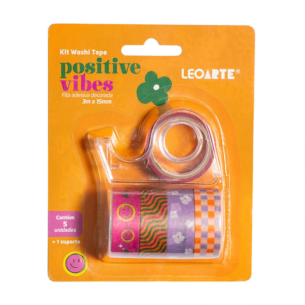 Washi Tape - Leo&Leo - Positive Vibes