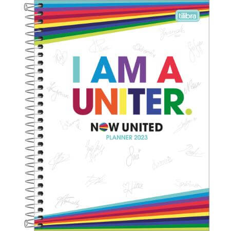 Planner Espiral 2023 17 x 24 -Tilibra - Now United