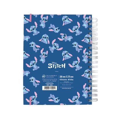 Caderno  Smart Universitário 10 Matérias - DAC - Stitch 80 folhas