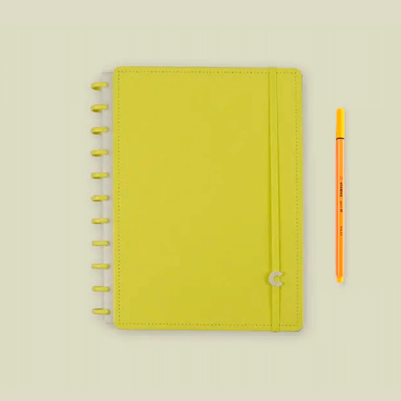 Caderno Grande - Caderno Inteligente - All Yellow 80 Folhas 90g/m²