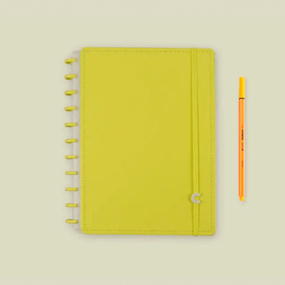 Caderno Grande - Caderno Inteligente - All Yellow 80 Folhas 90g/m²