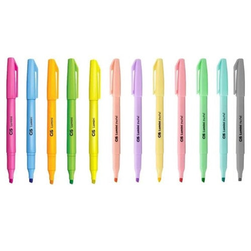 Marca Texto - CIS - Lumini Neon e  Pastel 12 Cores