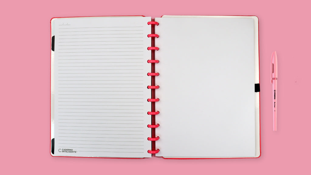 Caderno Grande - Caderno Inteligente - All Pink