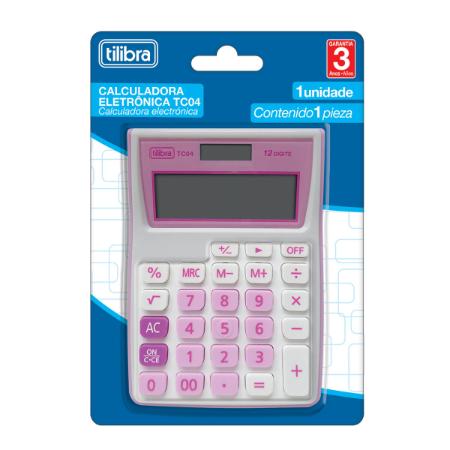 Calculadora - Tilibra - Rosa TC04