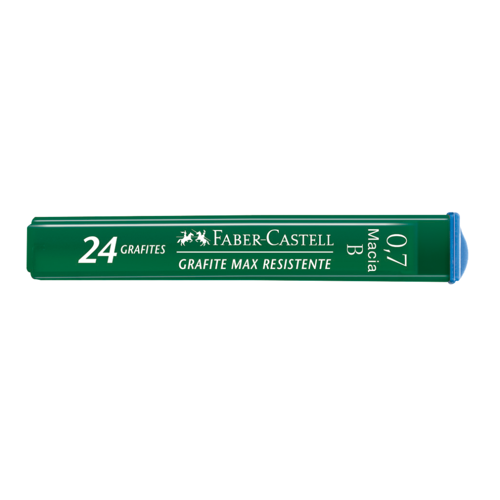 Grafites 0.7mm B - Faber-Castell - 1 Tubo com 24 unidades - Polymer