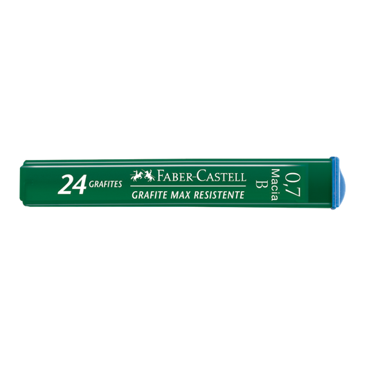 Grafites 0.7mm B - Faber-Castell - 1 Tubo com 24 unidades - Polymer