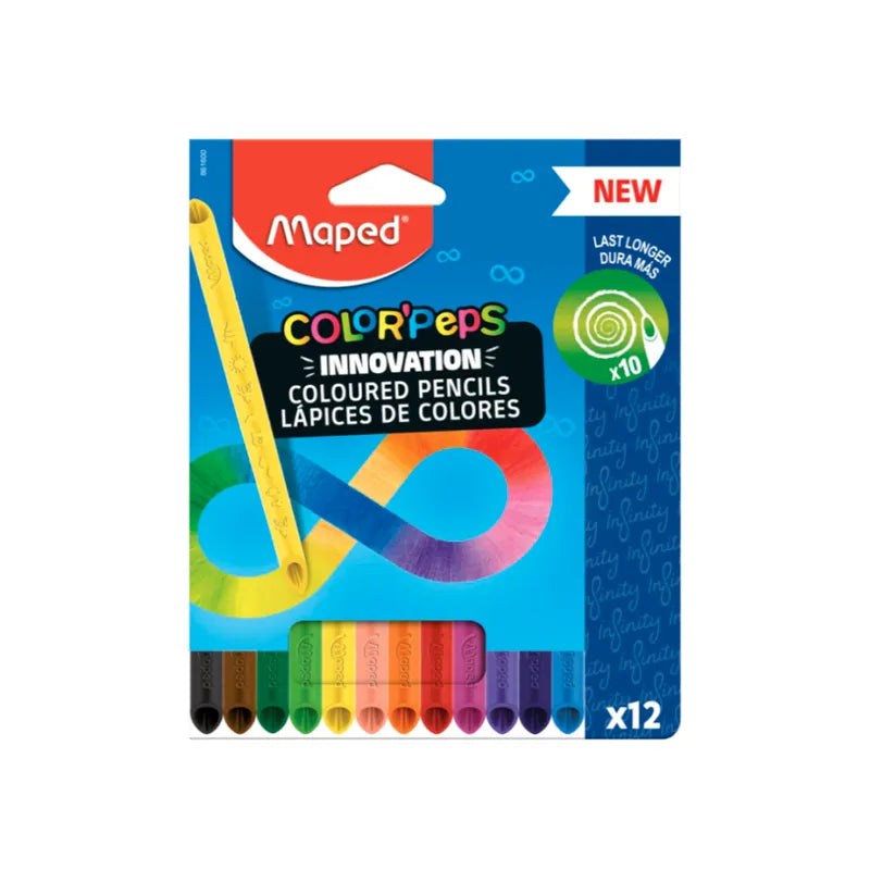 Lápis de Cor - Maped - Color'Peps Infinity 12 Cores