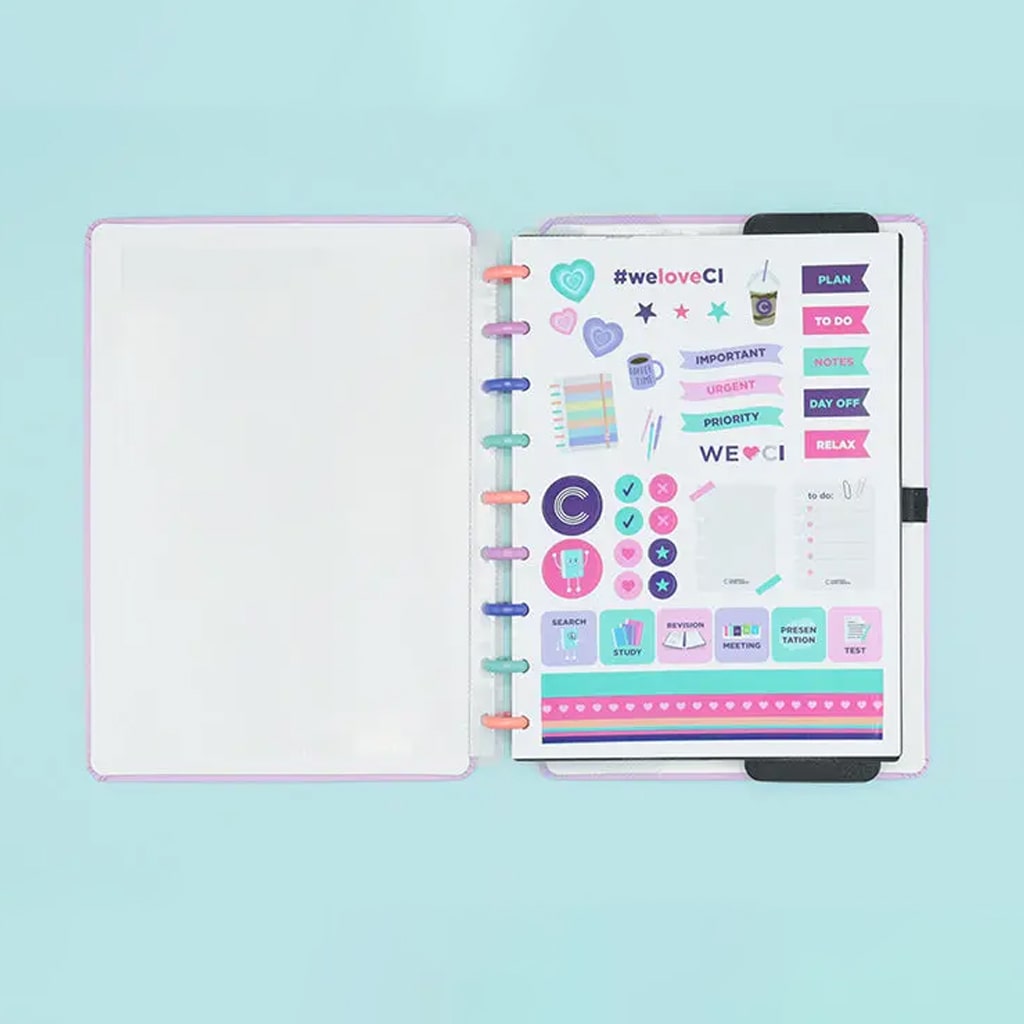 Caderno Médio - Caderno Inteligente - Bubble 80 Folhas 90g/m²