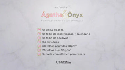 Caderno A5 - Caderno Inteligente - Ônyx 80 Folhas 90g/m²