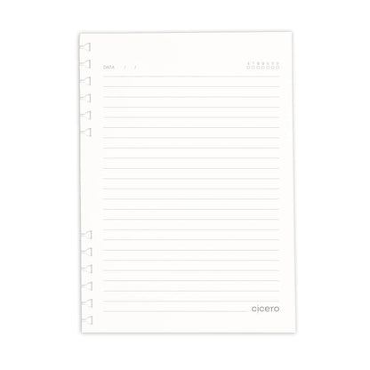 Refil Caderno Organizador - Cícero - Pautado 40 folhas Offset 90g A5