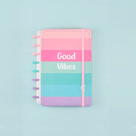 Caderno A5 - Caderno Inteligente - Good Vibes By Indy 80 Folhas 90g/m²