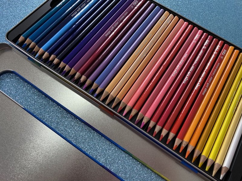 Lápis de Cor - Tris - Mega Softcolor - Estojo de metal c/ 72 cores