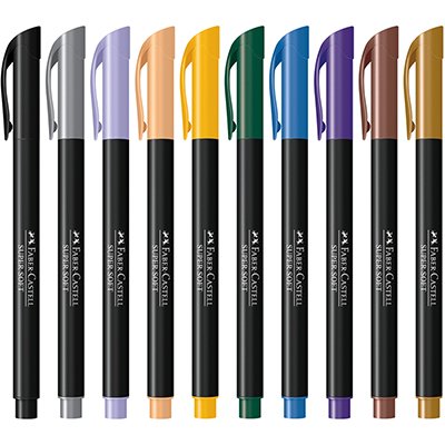 Caneta Brush - Faber-Castell - Supersoft 20 cores