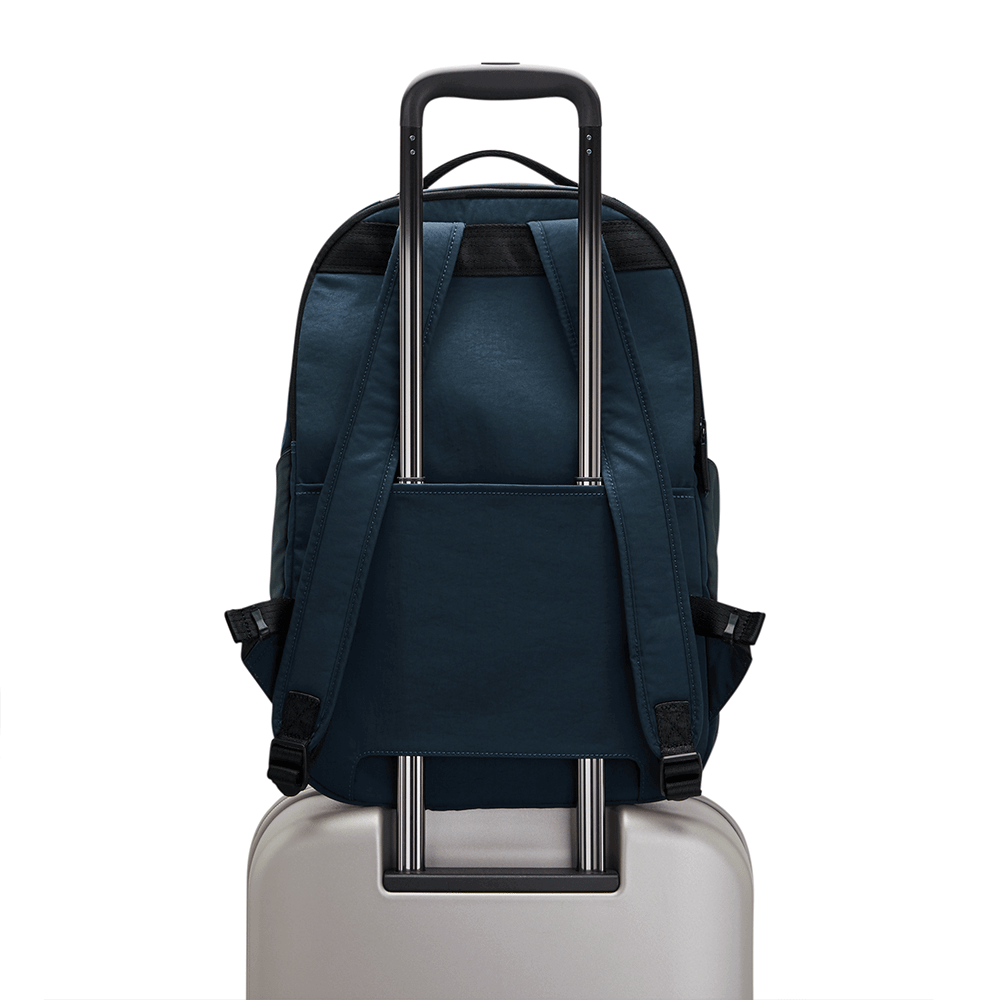 Mochila Troy - Kipling - Raw Blue Mix