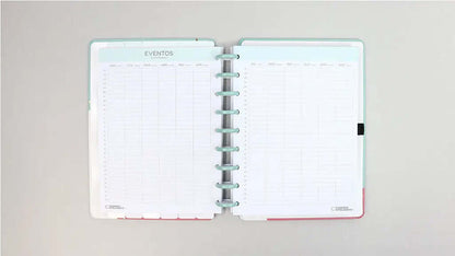 Planner Permanente - Caderno Inteligente - Acqua Glam 93 Folhas 120g/m²