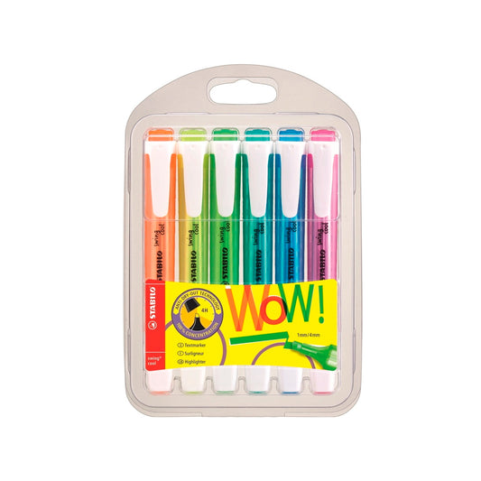 Marca-Texto - Stabilo - Swing Cool Wow! Estojo c/6 Cores