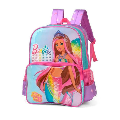 Mochila - Luxcel - Barbie Sereia Glitter Azul