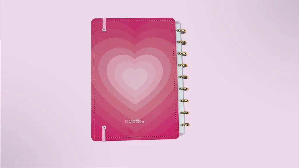 Caderno Médio - Caderno Inteligente - Golden Love 80 Folhas 90g/m²