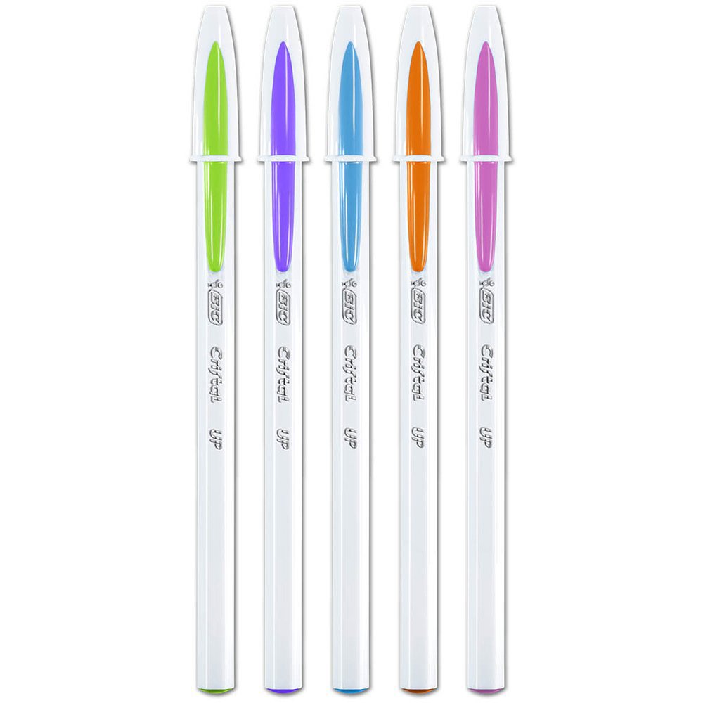 Caneta Esferográfica - Bic - Cristal Up Ponta média 1.2mm 5 Cores Vivas