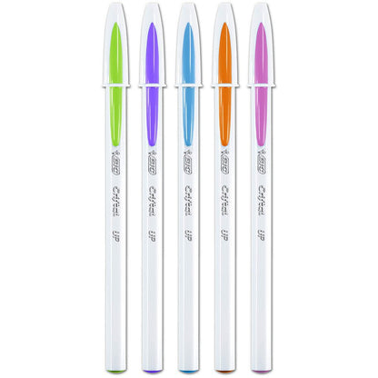 Caneta Esferográfica - Bic - Cristal Up Ponta média 1.2mm 5 Cores Vivas