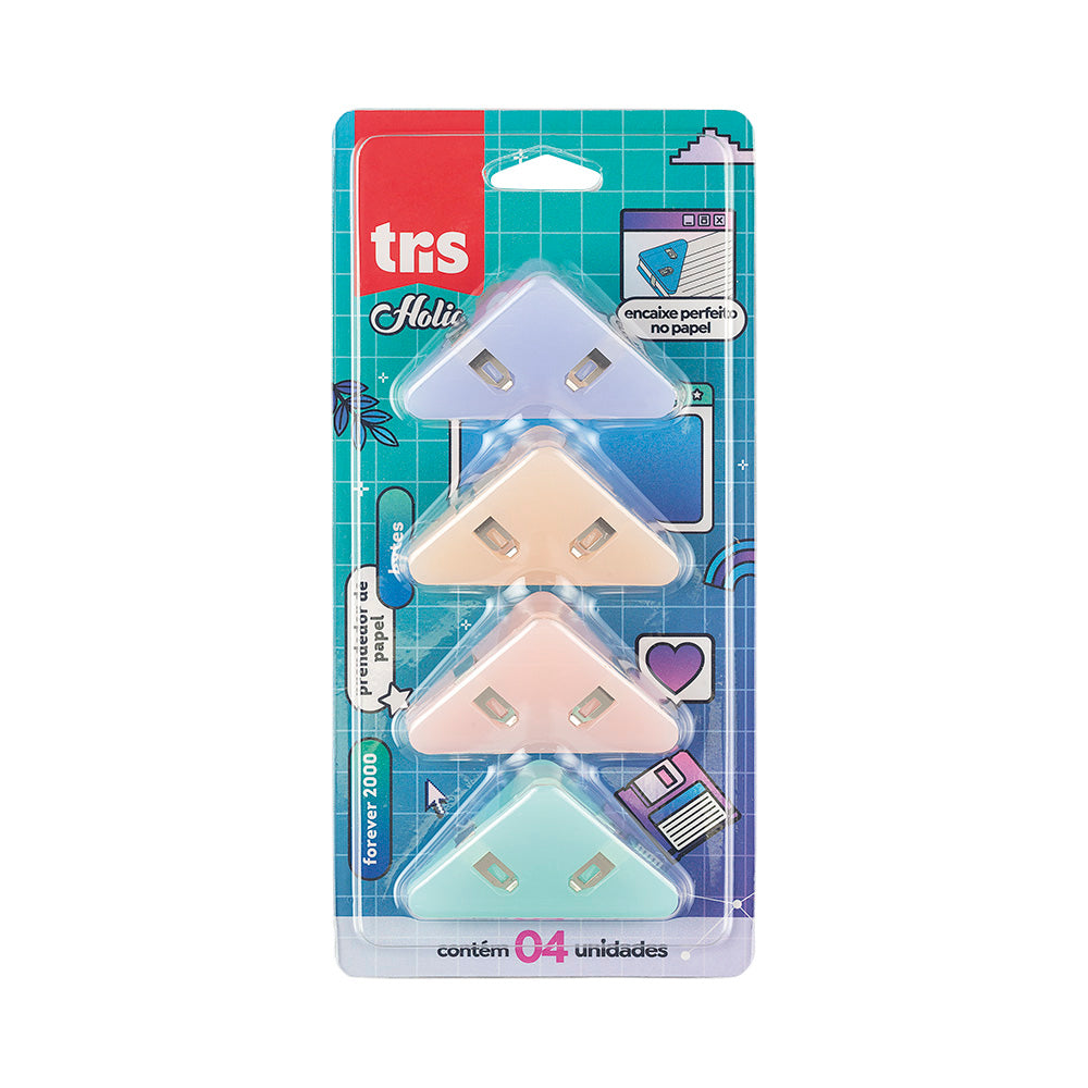 Binder Clips - Tris - Bytes Holic Forever 2000 Blister c/ 4 Unidades