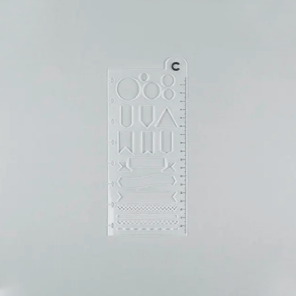 Régua Stencil - Caderno Inteligente - Inspiradora 19 cm