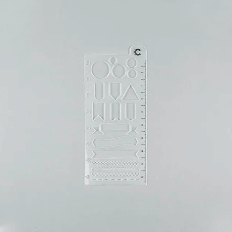 Régua Stencil - Caderno Inteligente - Inspiradora 19 cm