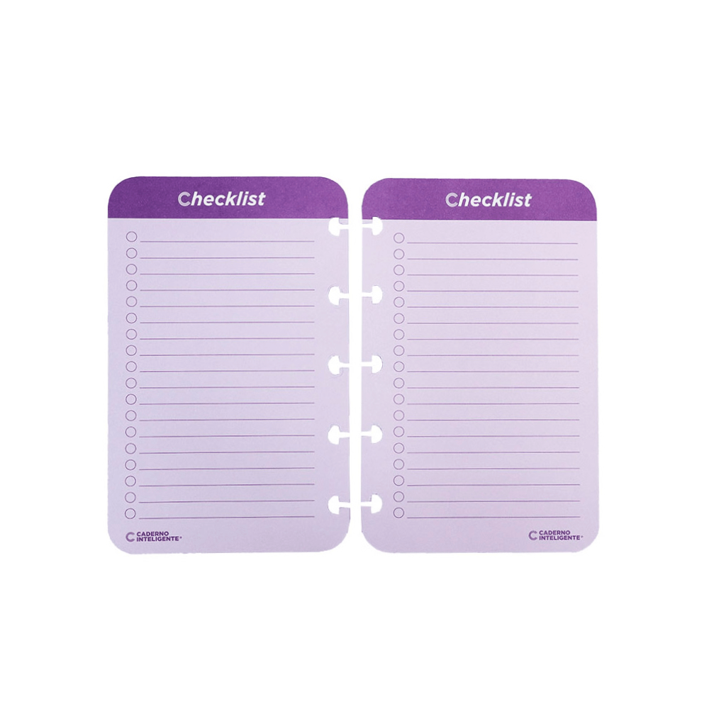 Checklist - Caderno Inteligente - 85mm x135mm 40 Folhas 120g/m