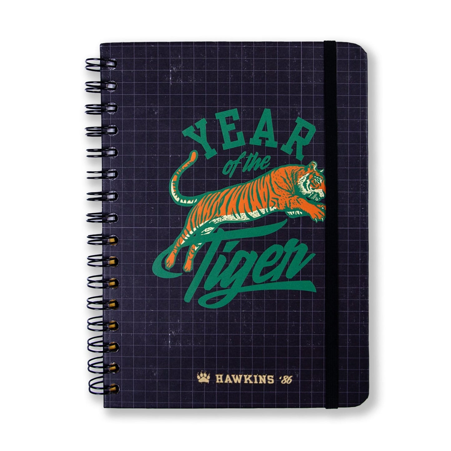 Caderno A5 Wire-o Pautado - Cícero & Stranger Things - Year of the Tiger