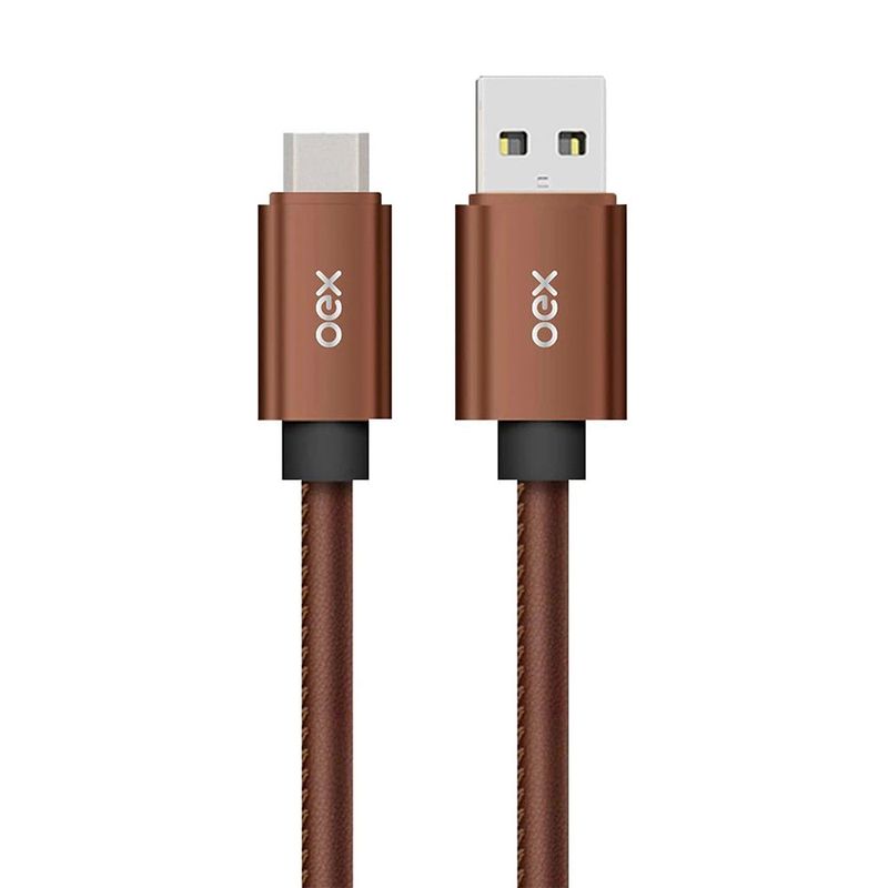 Cabo USB Tipo C - Oex - Ristretto Couro Café