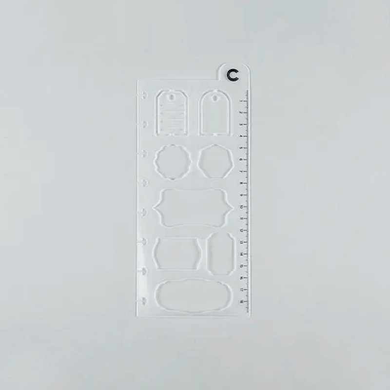 Régua Stencil - Caderno Inteligente - Criativa 19 cm