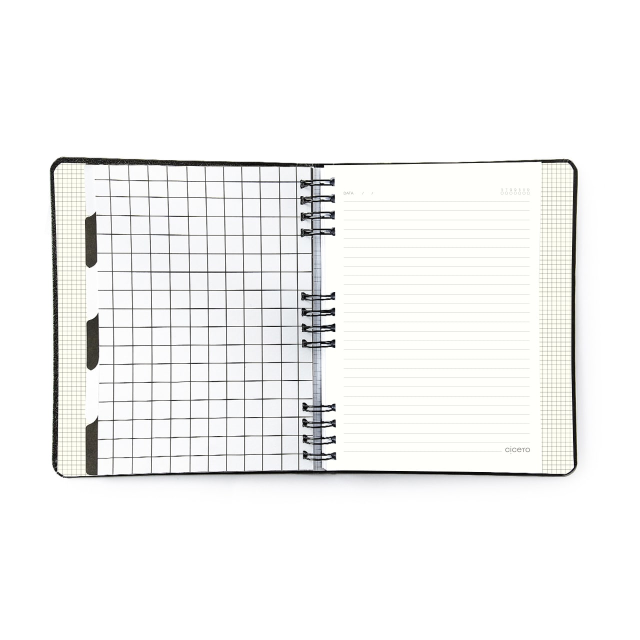 Caderno Organizador - Cícero - Duo Kraft Pautado & Pontado 17x24 Linha e Ponto