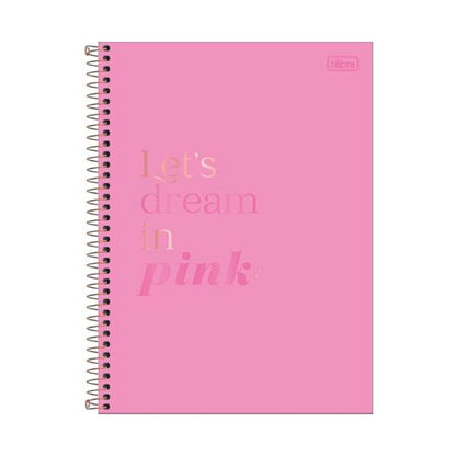 Caderno Universitário - Tilibra - Love Pink 1 Matéria 80 Folhas