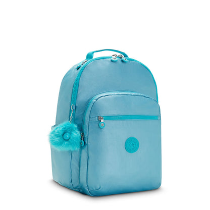 Mochila - Kipling - Seoul Naturl Aqua Met (Azul)