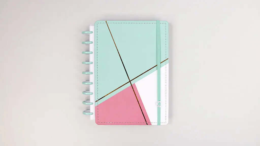 Planner Permanente - Caderno Inteligente - Acqua Glam 93 Folhas 120g/m²