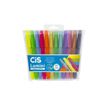 Marca Texto - CIS - Lumini Neon e  Pastel 12 Cores