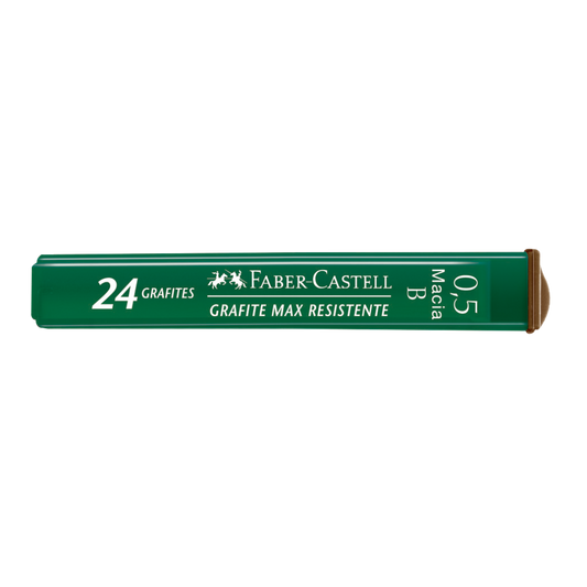 Grafites 0.5mm B - Faber-Castell - 1 Tubo com 24 unidades - Polymer